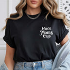 Mama T-Shirt "Cool Moms Club" (schwarz), Design No. 7