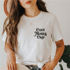 Mama T-Shirt "Cool Moms Club" (weiß), Design No. 7
