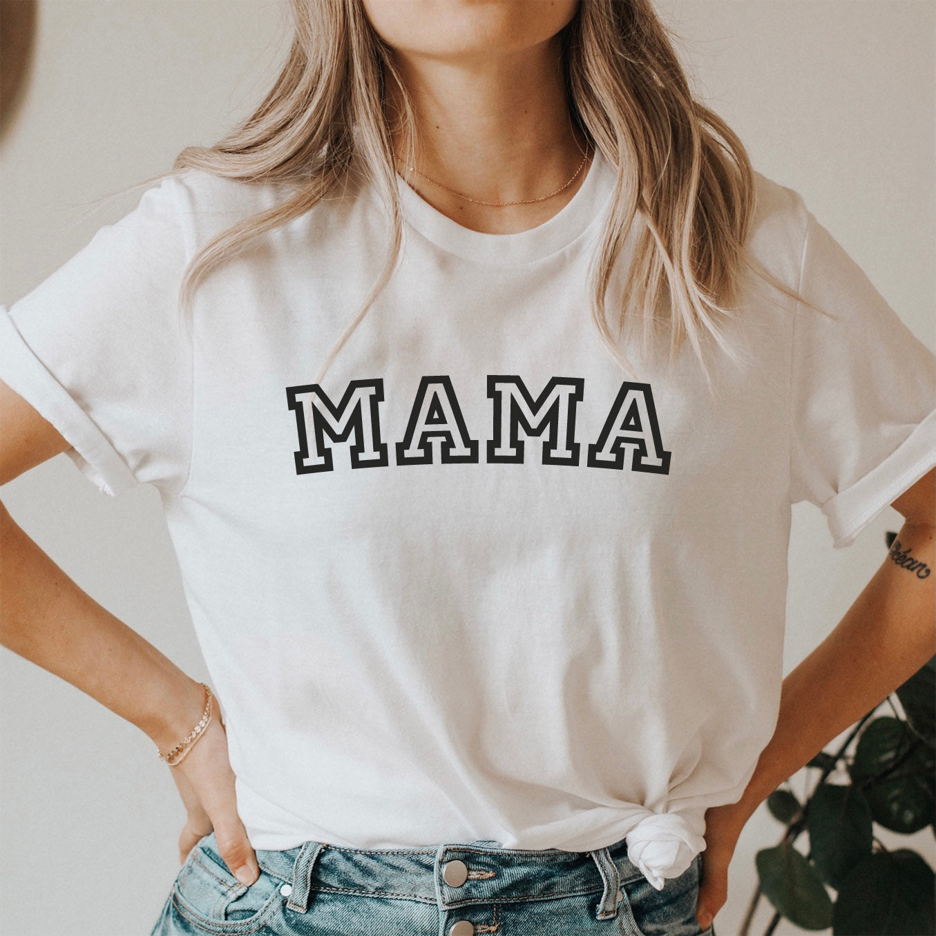 "Mama" T-Shirt (weiß)