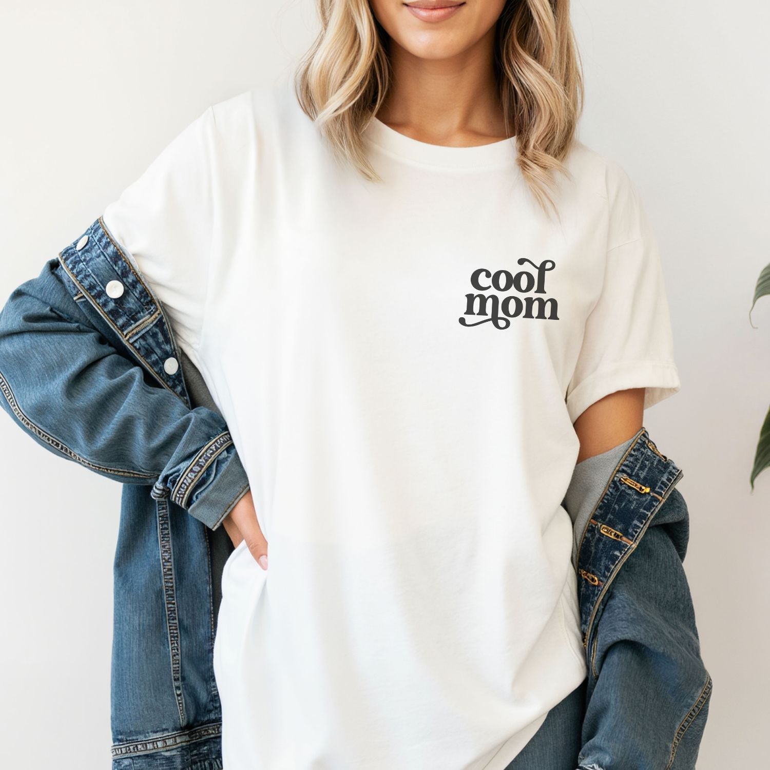 Mama T-Shirt (weiß) "cool mom", #Geschenk Muttertag