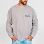 Papa-Sweater mit dezenten "girl DAD" Brustaufdruck, #Mädchenpapa