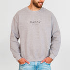 Sweatshirt für Papa, mit Aufdruck: "DADDY Est. 20xx" (Jahreszahl anpassbar)