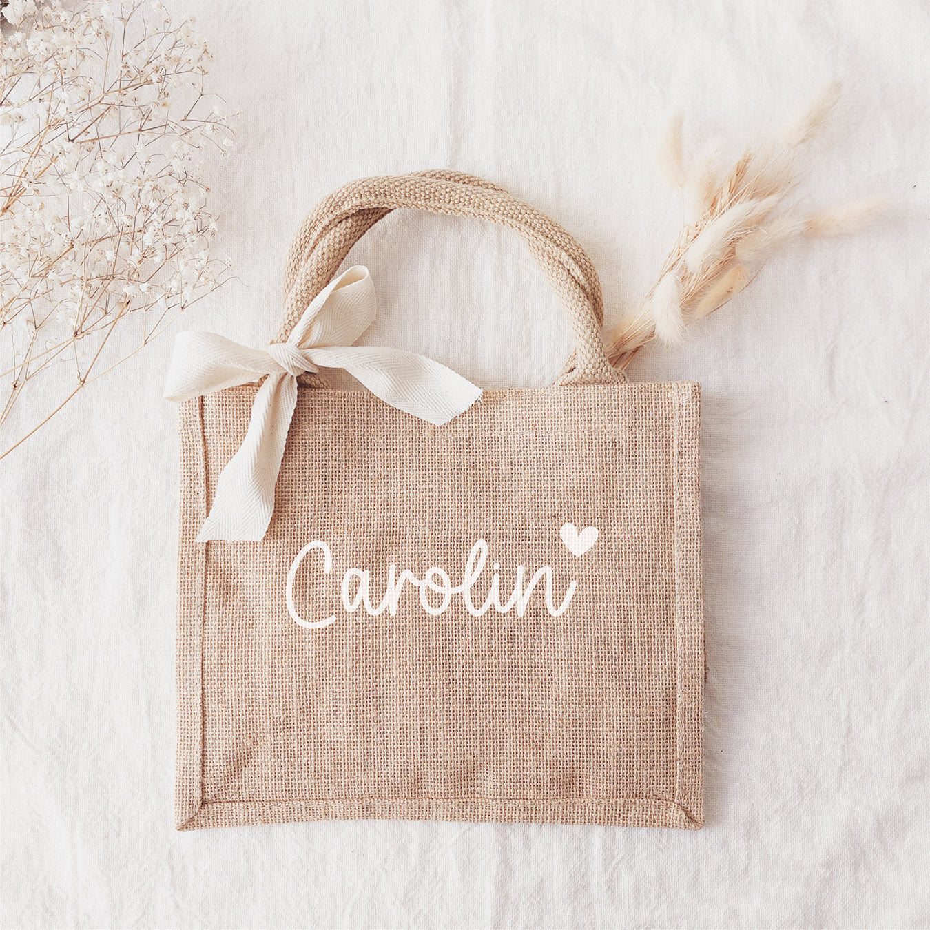 Personalisierte Jutetasche für Geschenk
