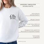 Grafik: Produkteigenschaften (Braut-Sweater)