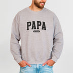 Pullover "PAPA" (Est. 20...), Farbe grau 