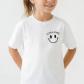 "SCHULKIND" T-Shirt (weiß) mit Emoji
