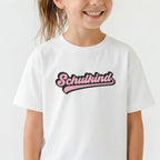 "Schulkind" T-Shirt (weiß) im Retro-Style #rosa #Mädchen