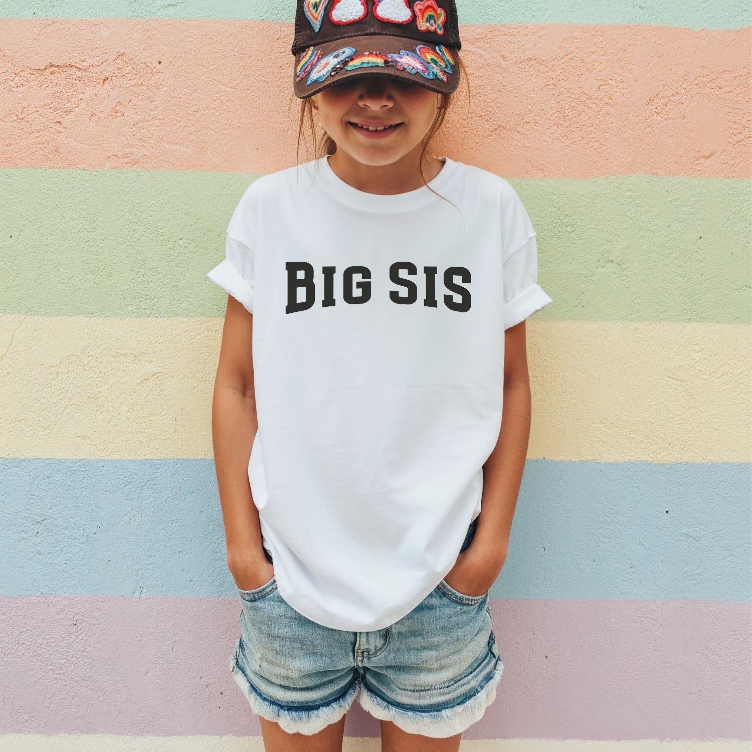 T-Shirt "BIG SIS" als Geschenk (Schwester) zur Geburt