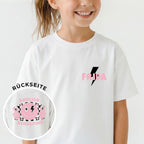 T-Shirt Einschulung "ENDLICH SCHULKIND 😀" {mit Name} für Mädchen