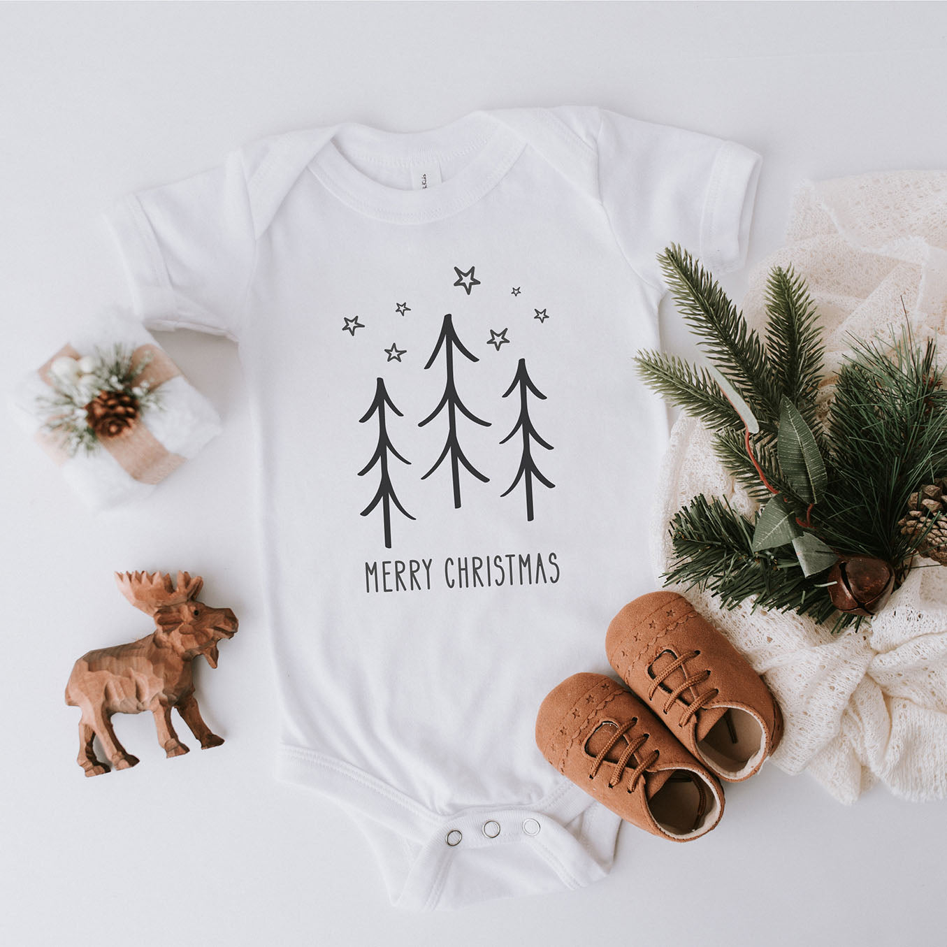 Baby-Outfit für Weihnachten mit 