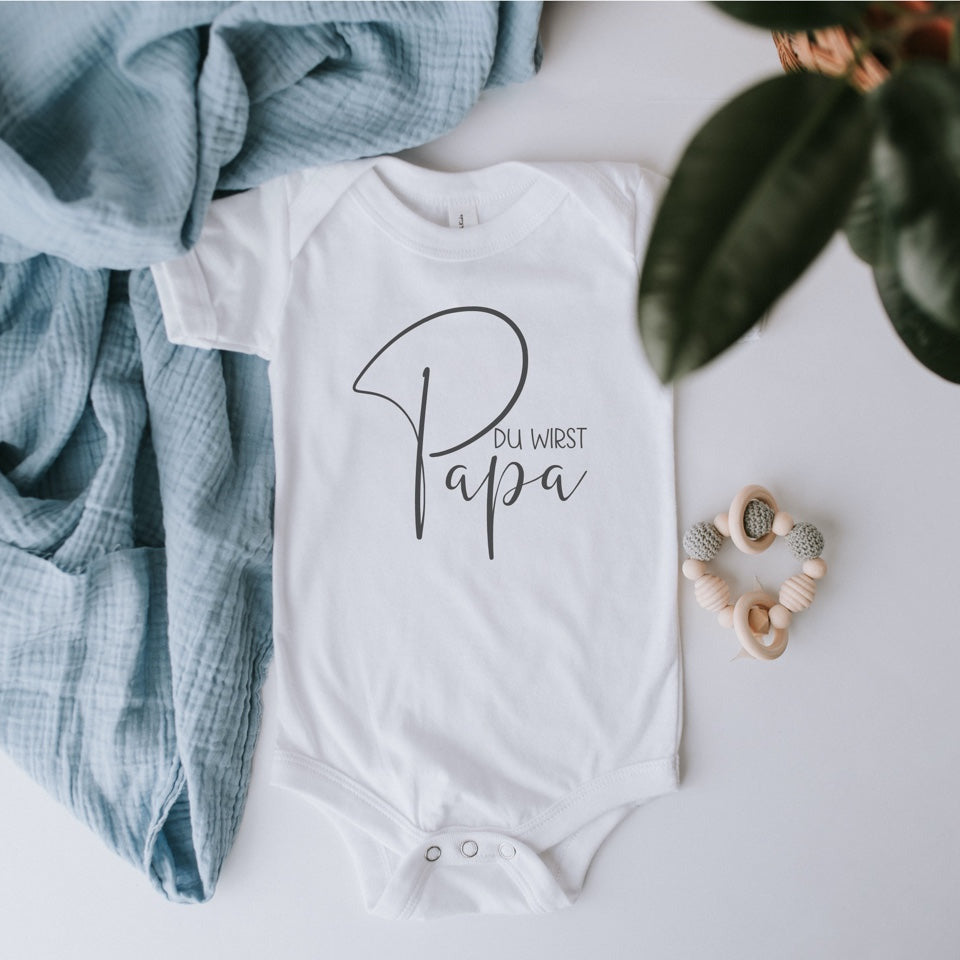 Baby Body "Du wirst Papa" - Geschenk zum Bekanntgeben deiner Schwangerschaft