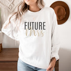 Braut-Sweater "FUTURE Mrs" (weiß) für den JGA der Braut