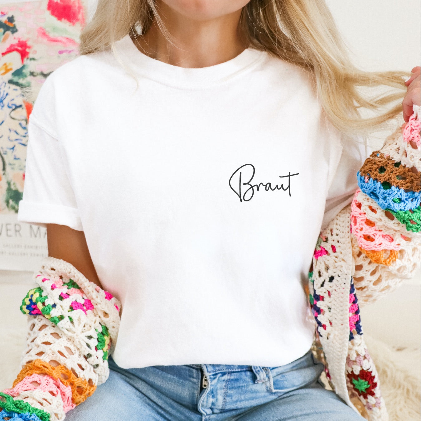 "Braut" T-Shirt für den Hochzeitsmorgen