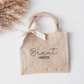 Jutetasche (Braut), personalisiert