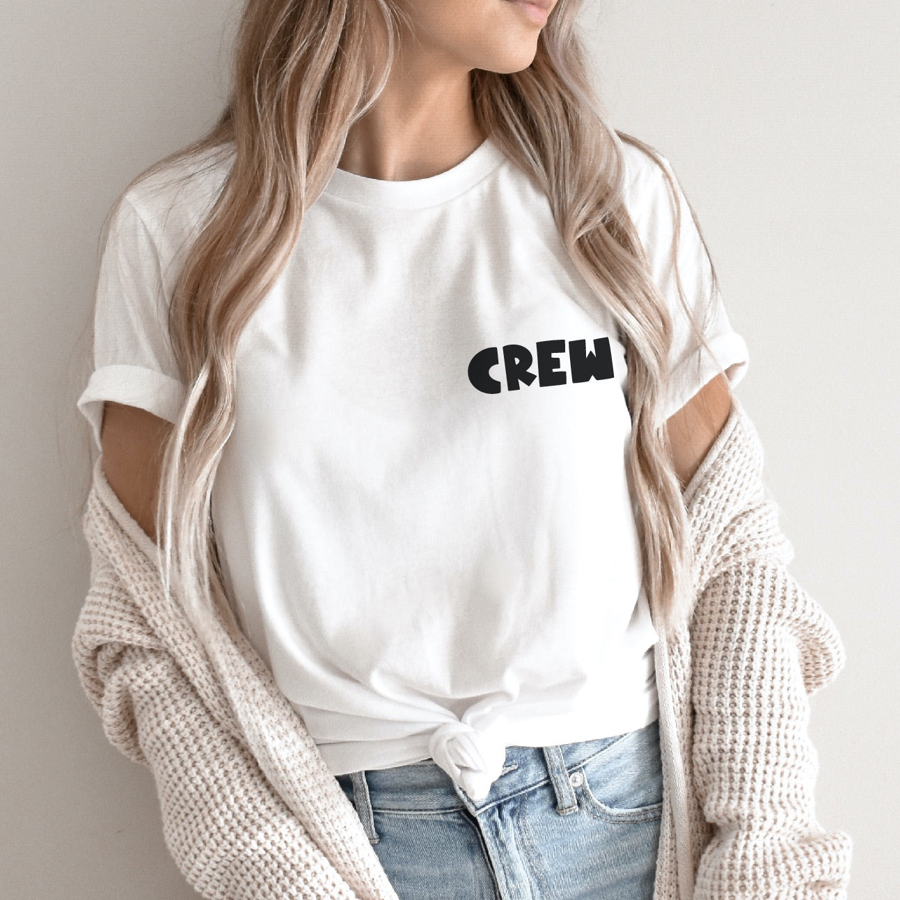 "Crew" T-Shirt für den JGA der Braut (mehrere Farben erhältlich)