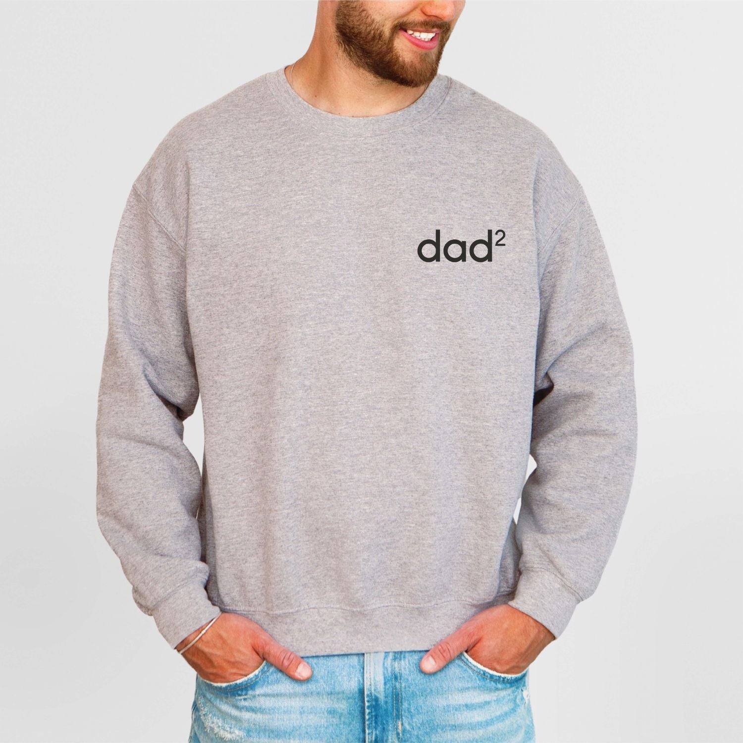 Sweatshirt "dad (of) 2 " für den Papa von 2 Kindern)