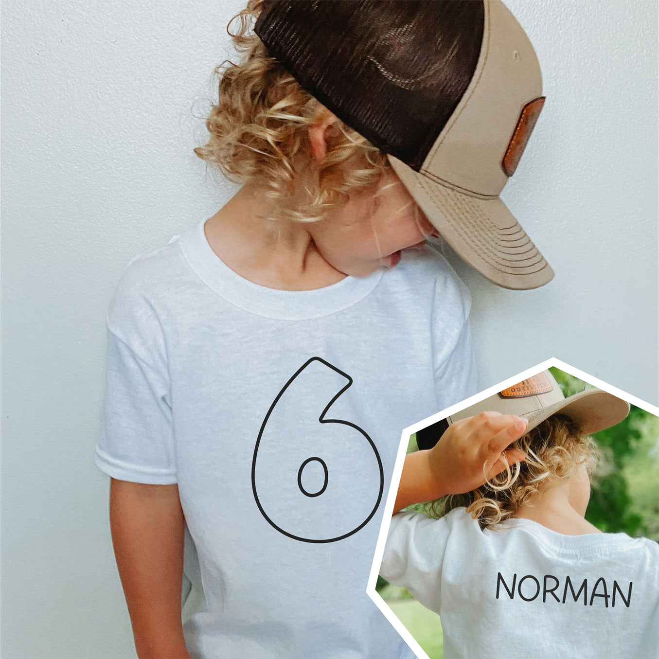 Kinder-Geburtstagsshirt (personalisiert) im Sporttrikot-Style