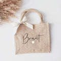 Geschenk für die Braut: Jutetasche "Braut ♥" (Design #1)