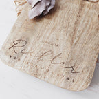 Detailansicht: Schneidebrett (personalisiert), #Hochzeitsgeschenk