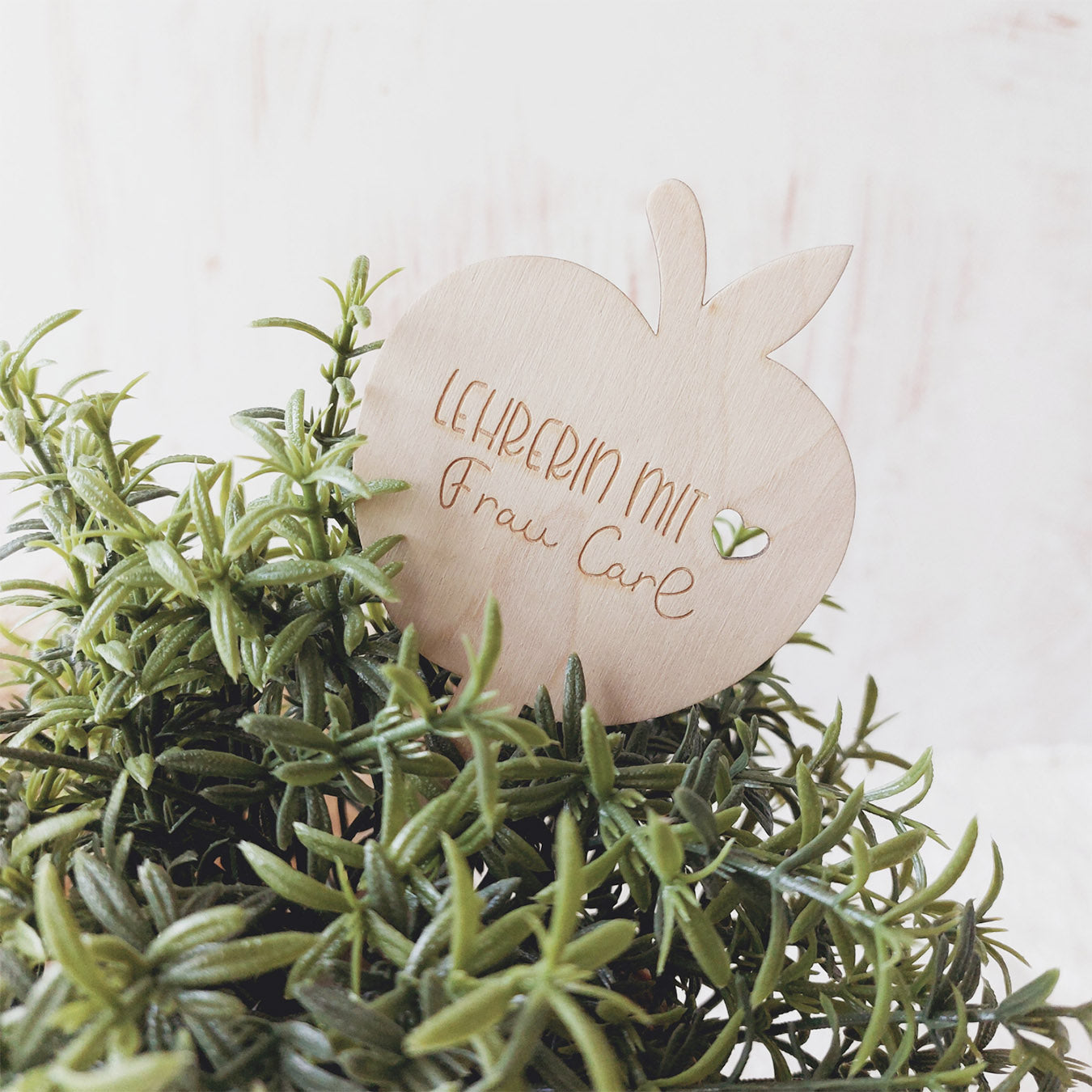 Blumenstecker (personalisiert) für das Abschiedsgeschenk Lehrerin
