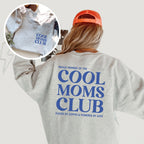 Mama-Sweater mit großen Rückenaufdruck: "COOL MOMS CLUB" als Geschenk für die Mama