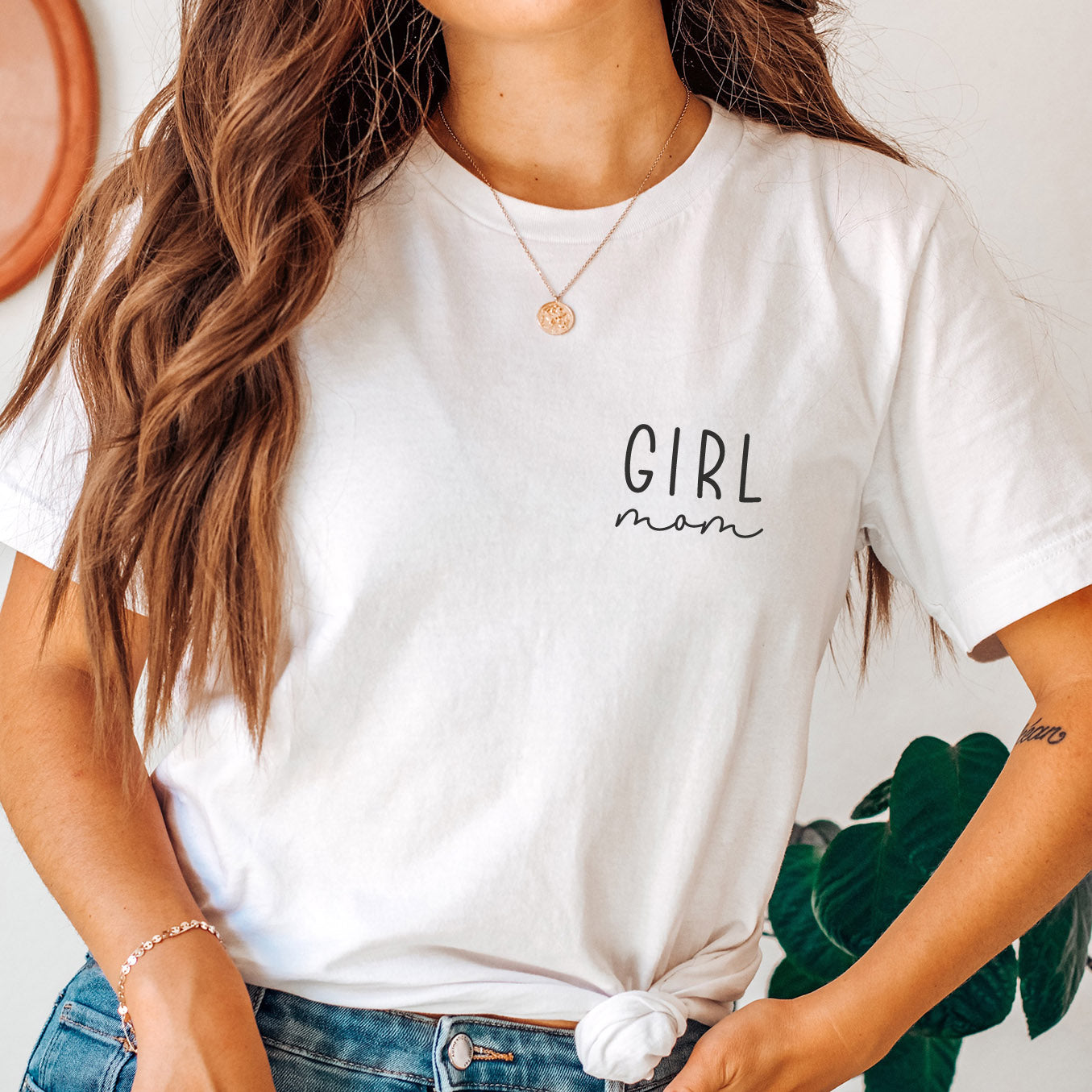 weißes Mama T-Shirt 