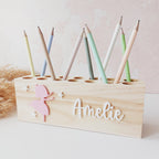 Stiftehalter "Ballerina", personalisiert mit Name - für Mädchen