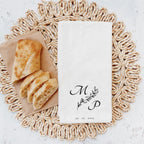 Geschirrtuch (mit Initialen & Datum), #Geschenk Polterabend