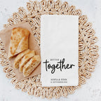 Geschirrtuch "BETTER together" (mit Namen & Hochzeitsdatum), #Geschenk Hochzeit