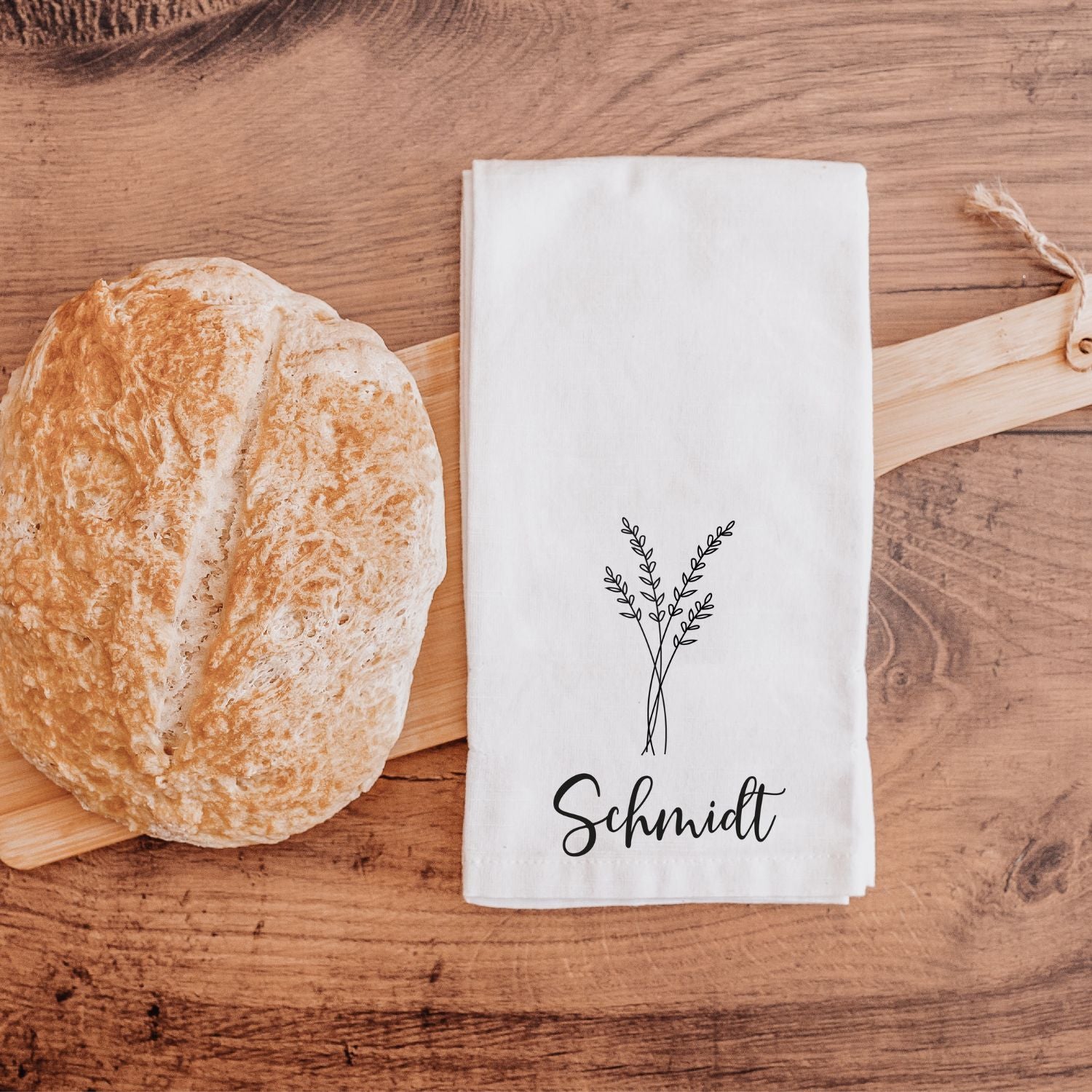 Personalisiertes Geschirrtuch (mit Nachname), #Geschenk Einzug