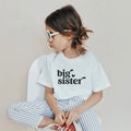 Geschenk zur Geburt des Geschwisterchens: T-Shirt mit „Big Sister“ Aufdruck für die große Schwester