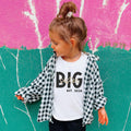 Geschwister T-Shirt "Big Sister" mit Jahresangabe (Geburtsjahr des Geschwisterchens)