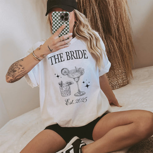 Braut-Shirt "THE BRIDE" für den JGA der Braut