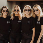 JGA T-Shirts "Bride" & "Bride Crew" (in Schwarz) für den JGA der Braut