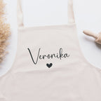 Kinderschürze (personalisiert mit Namen + Herzchen)