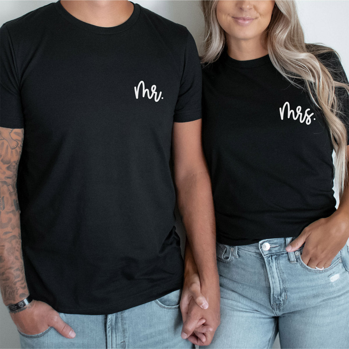 Partnershirts "Mr." & "Mrs." als Geschenk zur Hochzeit