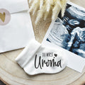 Geschenkidee: Babysocke "Du wirst Uroma", um der Oma deine Schwangerschaft zu verkünden