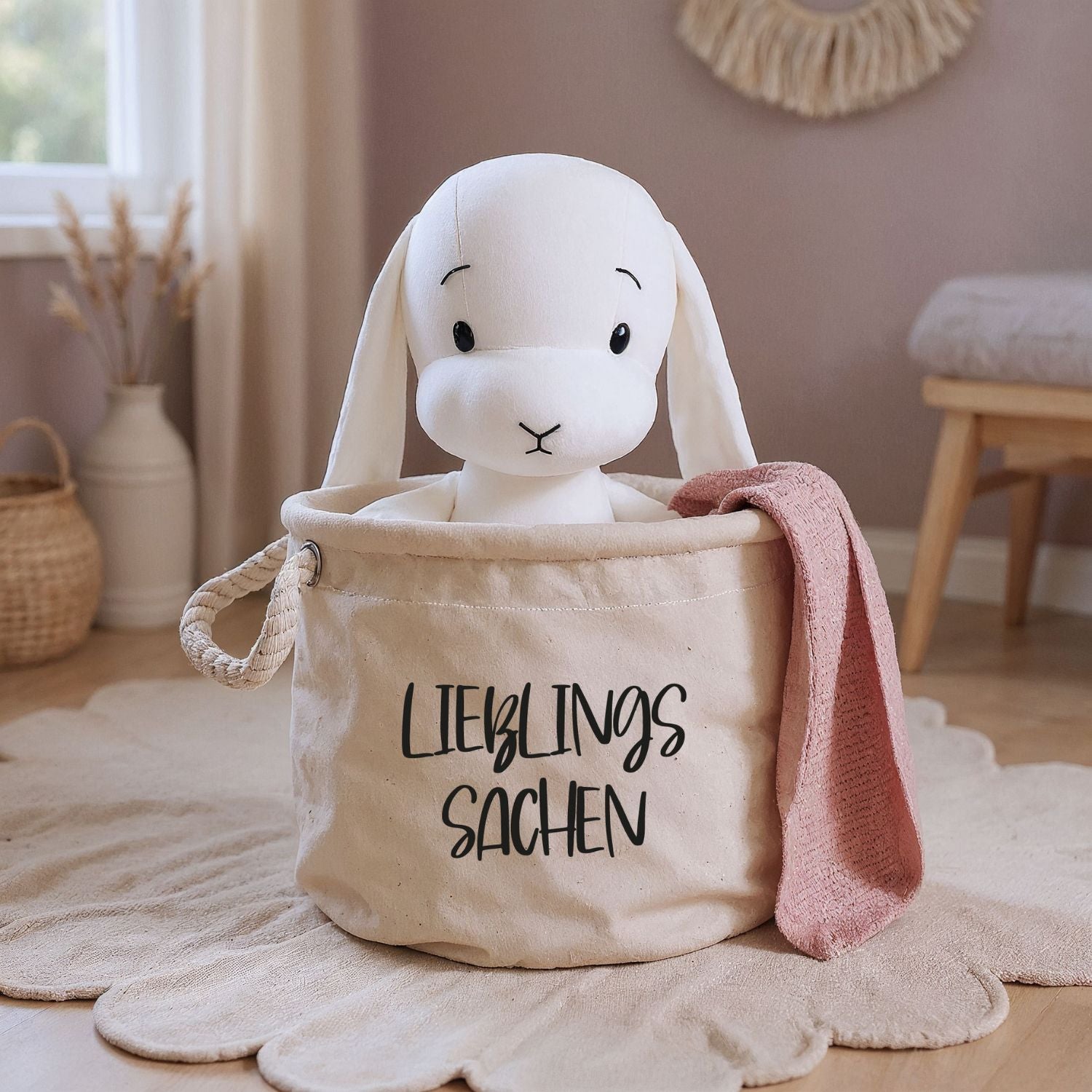 Geschenk für Kleinkinder: Spielzeugkorb "Lieblingssachen"