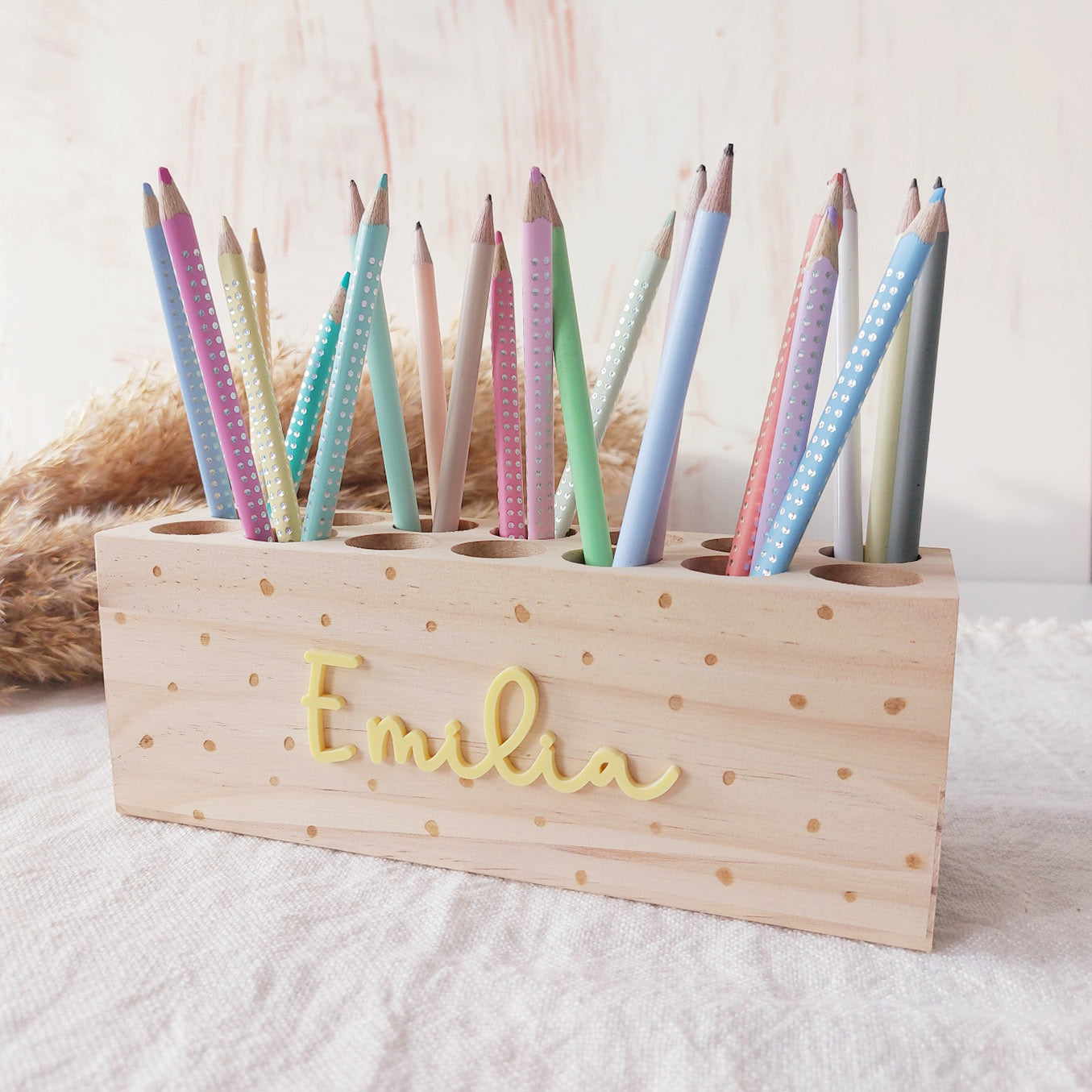 Geschenk Einschulung: Stiftehalter (personalisiert mit Name) 