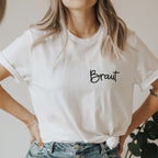 T-Shirt "Braut" (Shirt-Design #3) für den Junggesellinnenabschied