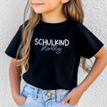 Schulkind T-Shirt (Mädchen) für die Einschulung, personalisiert mit Name