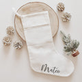 Weihnachtsstrumpf (personalisiert mit Name) zum Aufhängen am Kamin